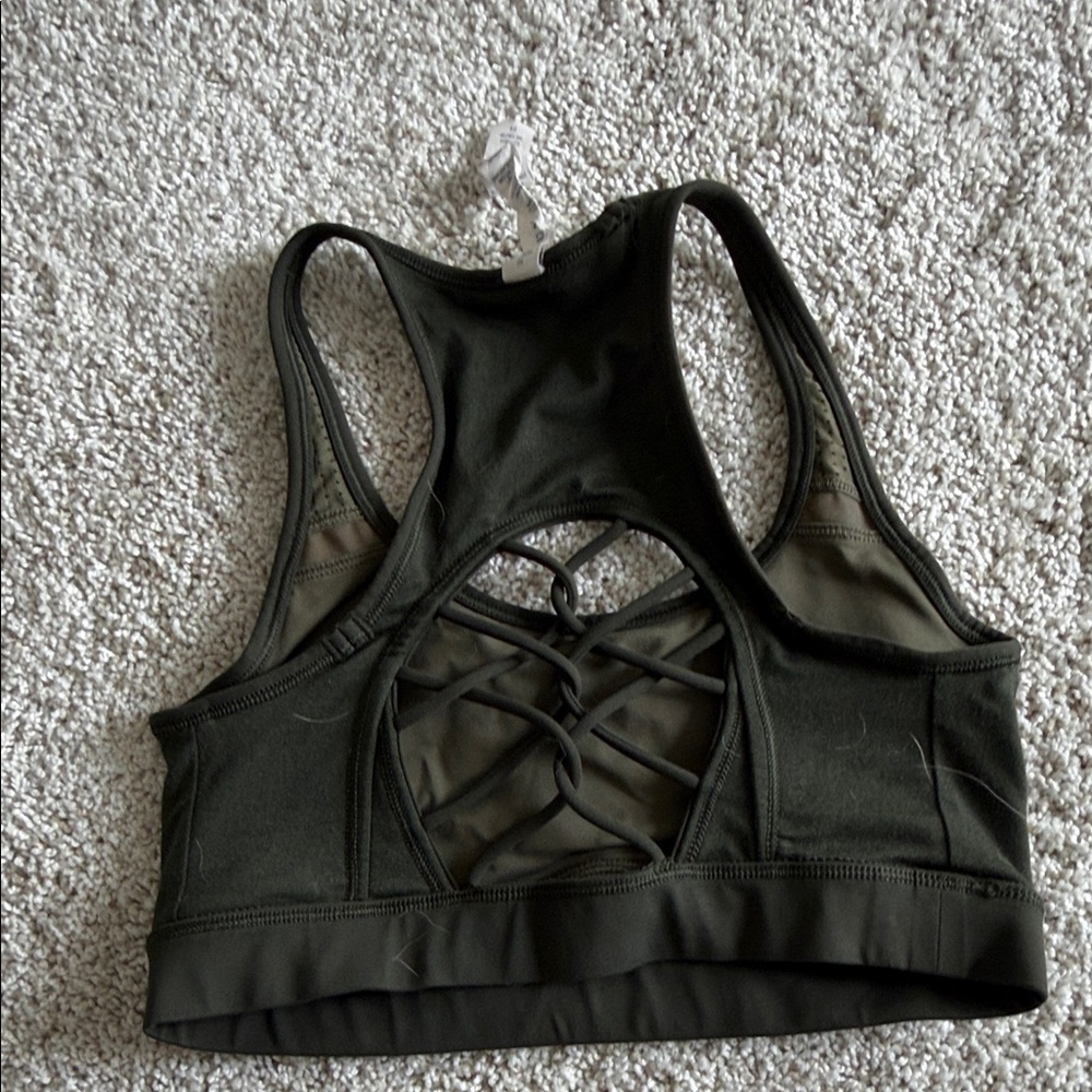 lululemon athletica Dark olive Green Sports Bra size 4 - Picture 5 of 11